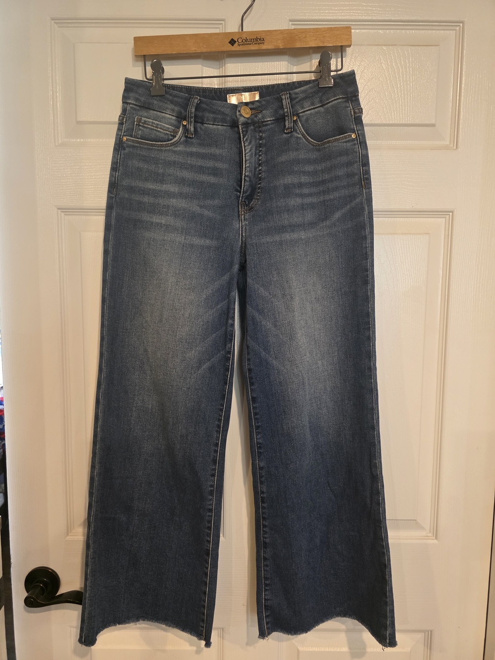 Kut from the Kloth Mid Wash High-Rise Wide Leg Jeans